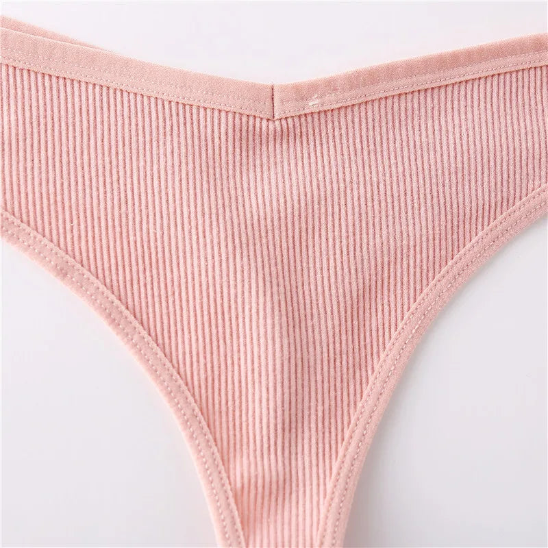 The Perfect Base: Women's Cotton G-String Thongs (Pack Of 3)