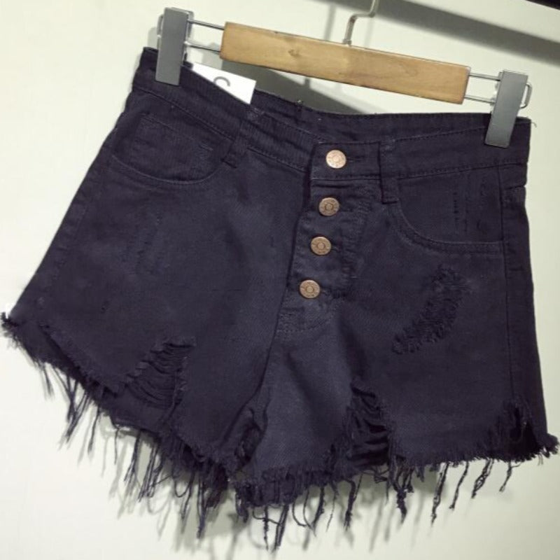 Shorts Level Unlocked: Fur-Lined Denim Booty Shorts