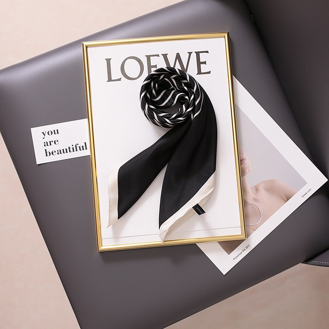 Opulent Silk Satin Headscarf