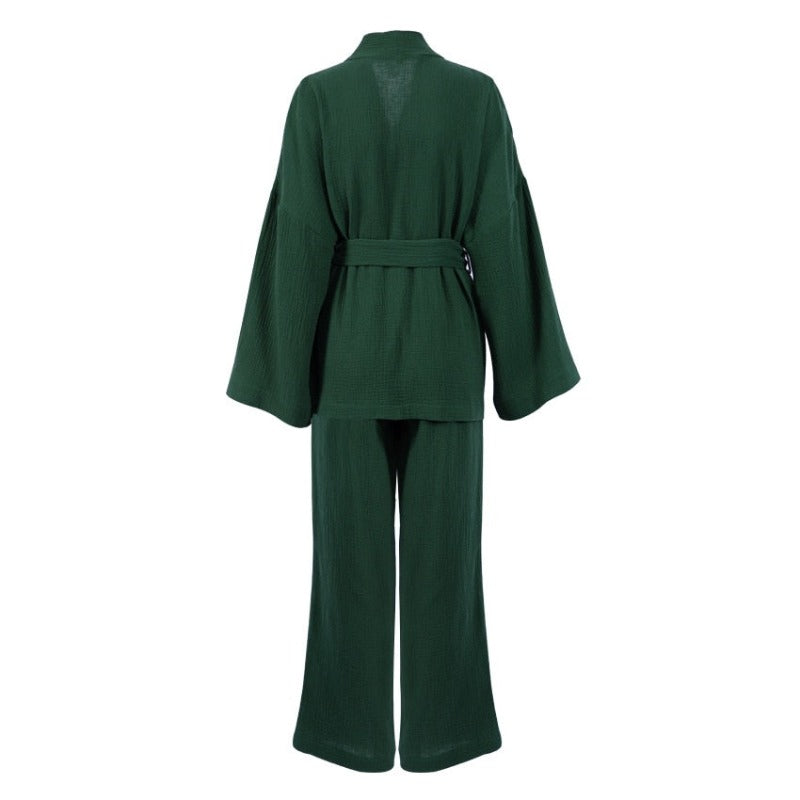 Awaken Your Inner Goddess: Luxurious 100% Cotton Kimono Pjs