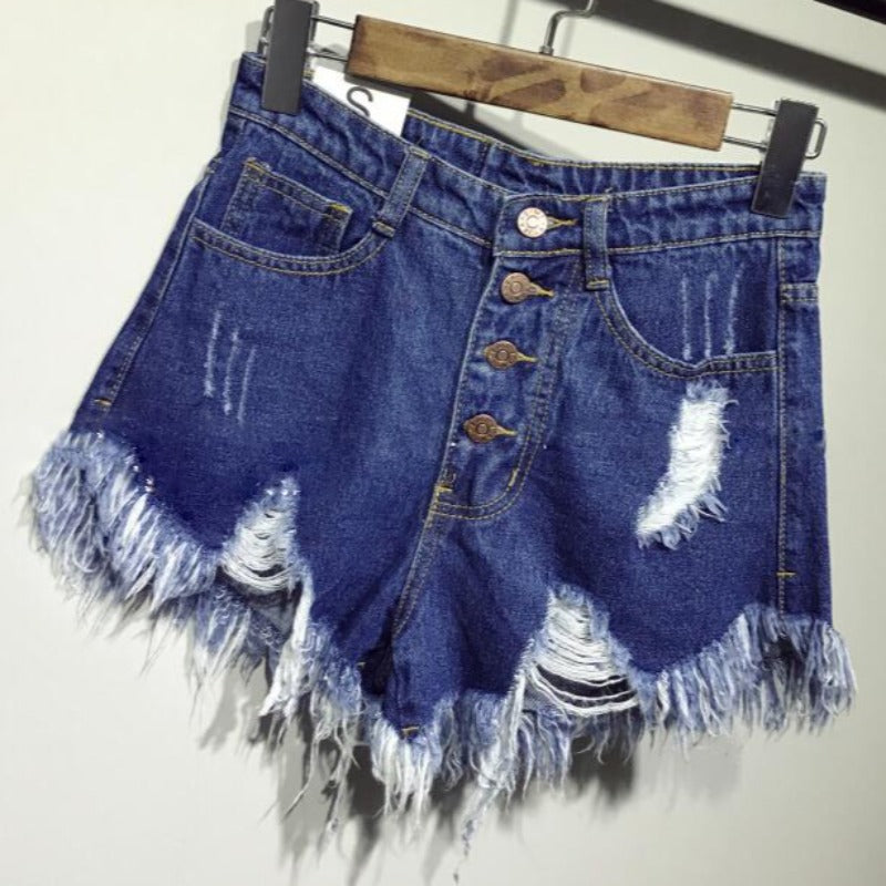 Shorts Level Unlocked: Fur-Lined Denim Booty Shorts