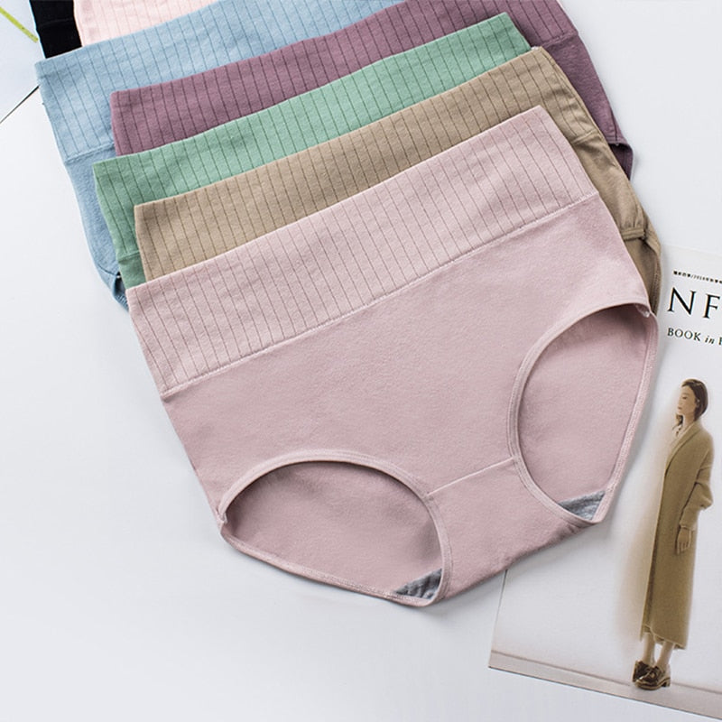 Soft & Breathable Cotton High Waist Briefs