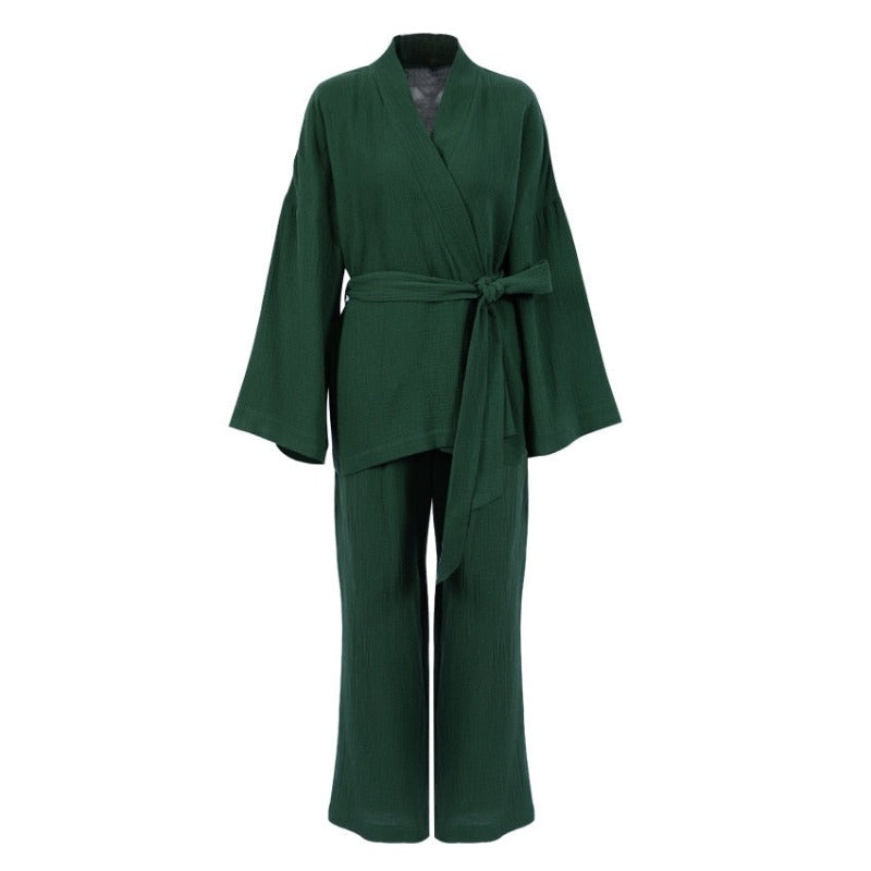 Awaken Your Inner Goddess: Luxurious 100% Cotton Kimono Pjs
