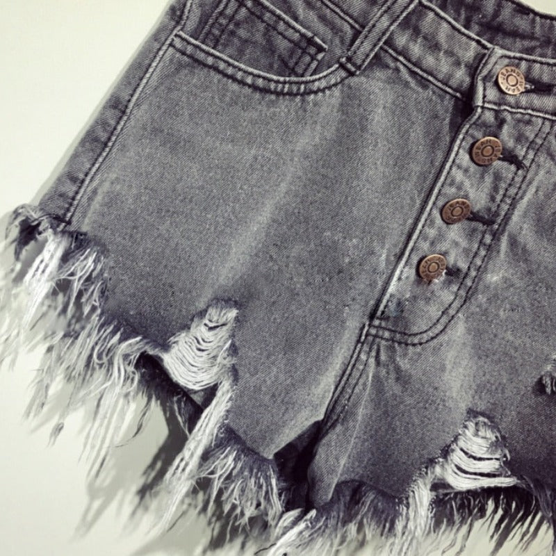 Shorts Level Unlocked: Fur-Lined Denim Booty Shorts