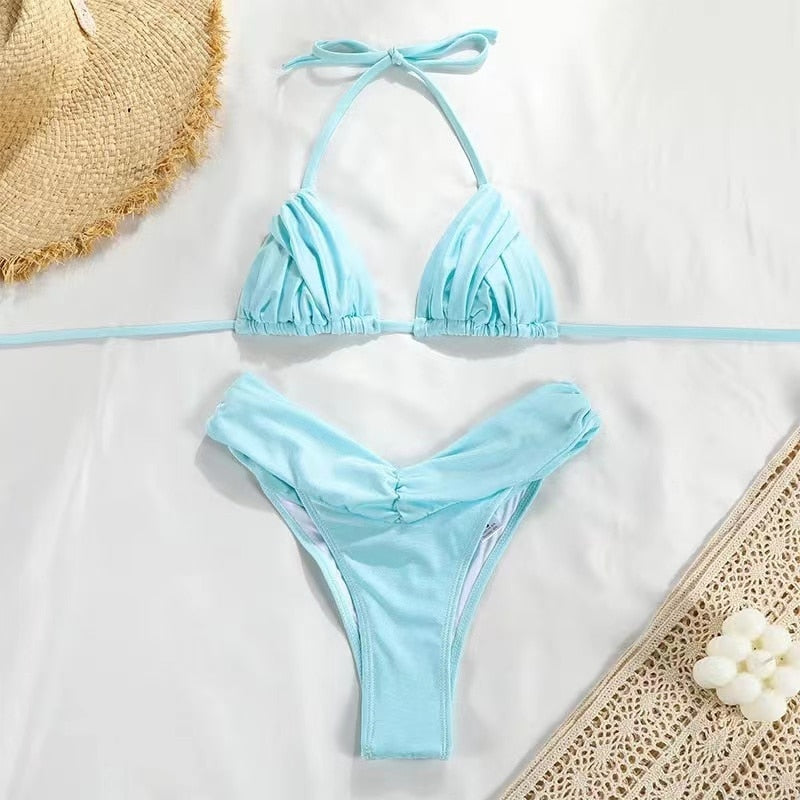 Sculpted Sensation: Brazilian Micro Bikini Set