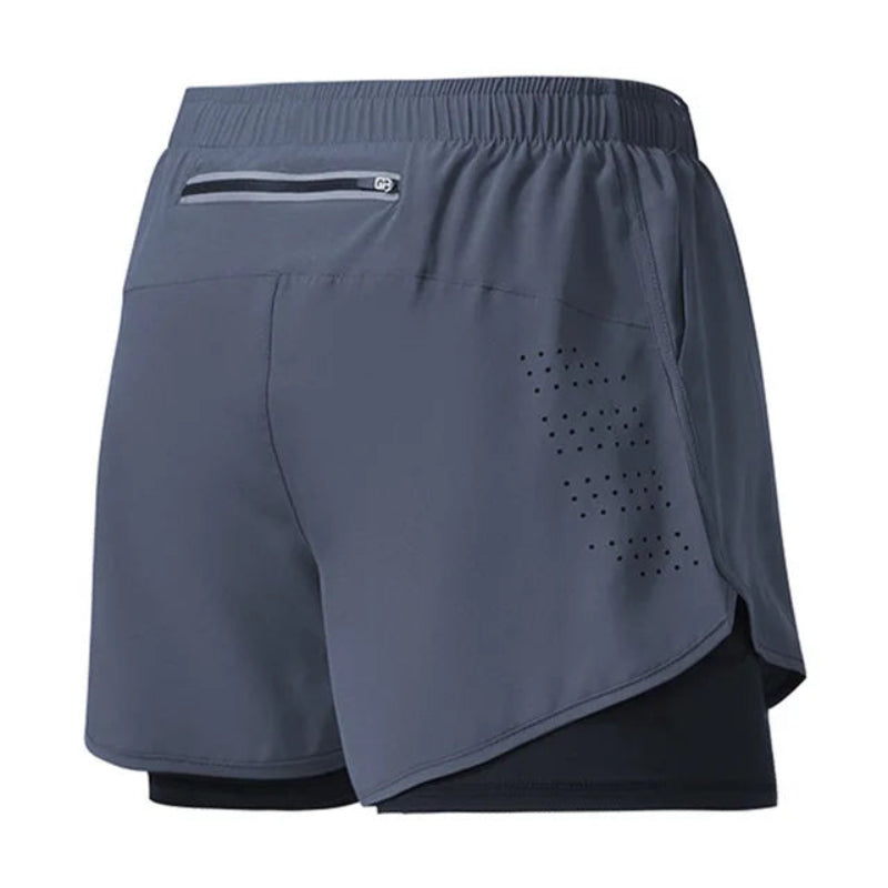 Workout Warrior: Men's Quick-Dry 2-Layer Shorts