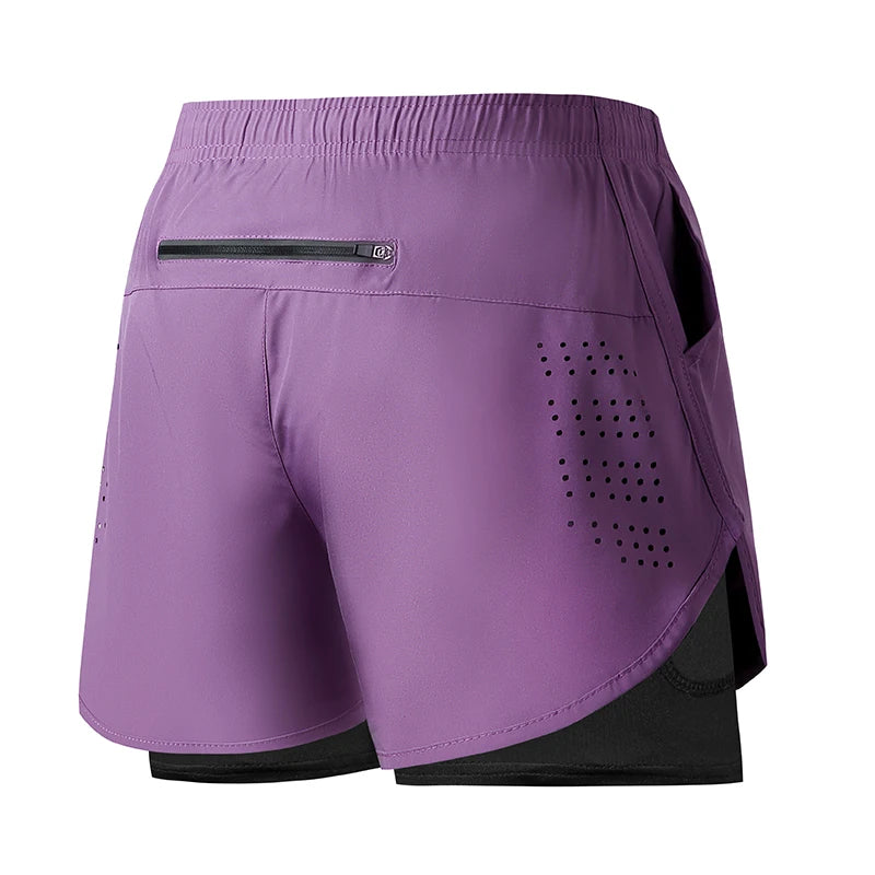 Workout Warrior: Men's Quick-Dry 2-Layer Shorts