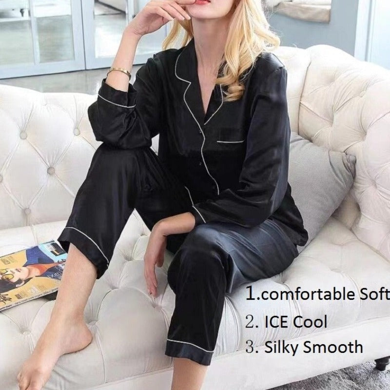 Ice Silk Satin Pajamas: A Luxurious Night's Sleep