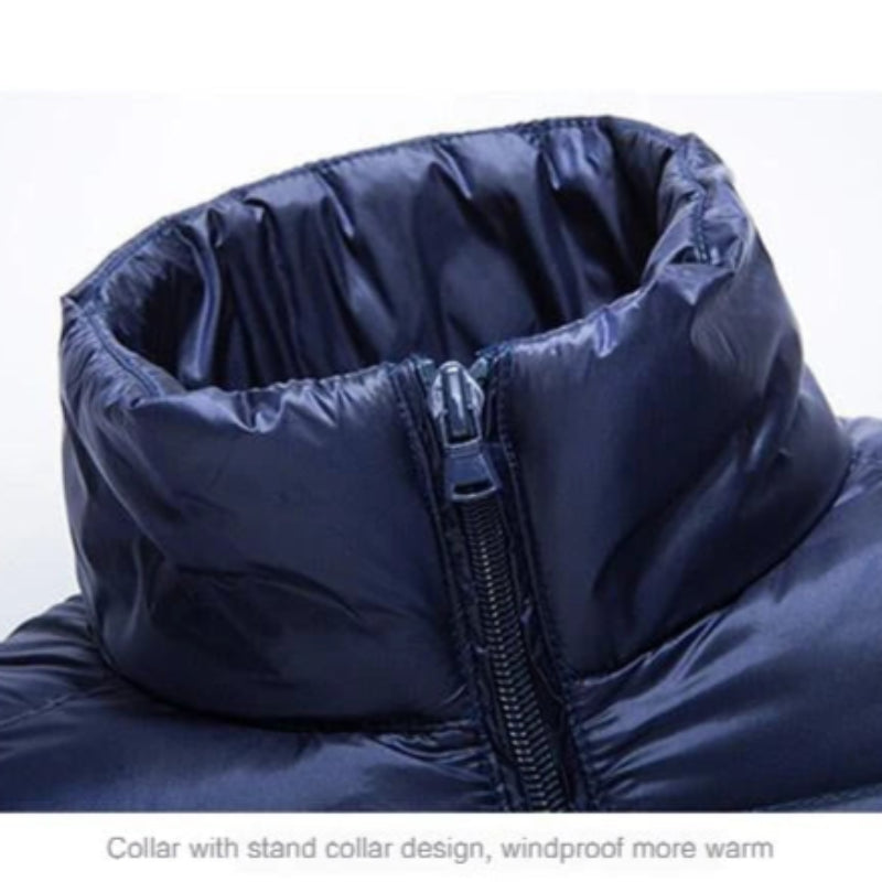 Featherlight Warmth: Men's Waterproof Down Jacket