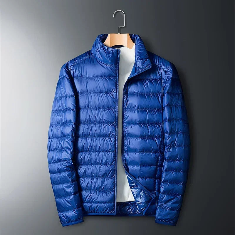Featherlight Warmth: Men's Waterproof Down Jacket