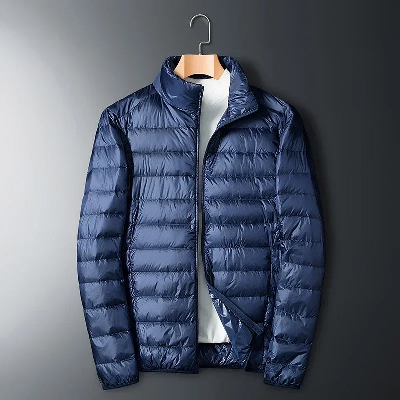 Featherlight Warmth: Men's Waterproof Down Jacket