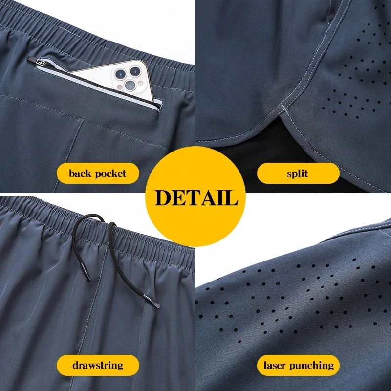 Workout Warrior: Men's Quick-Dry 2-Layer Shorts