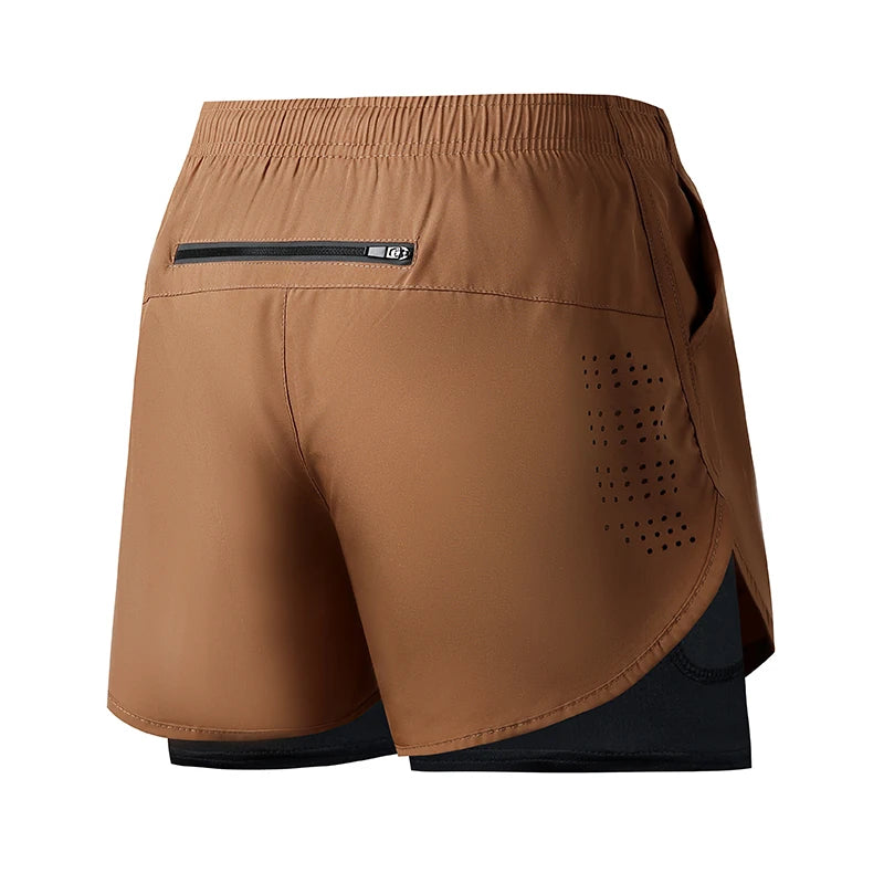 Workout Warrior: Men's Quick-Dry 2-Layer Shorts