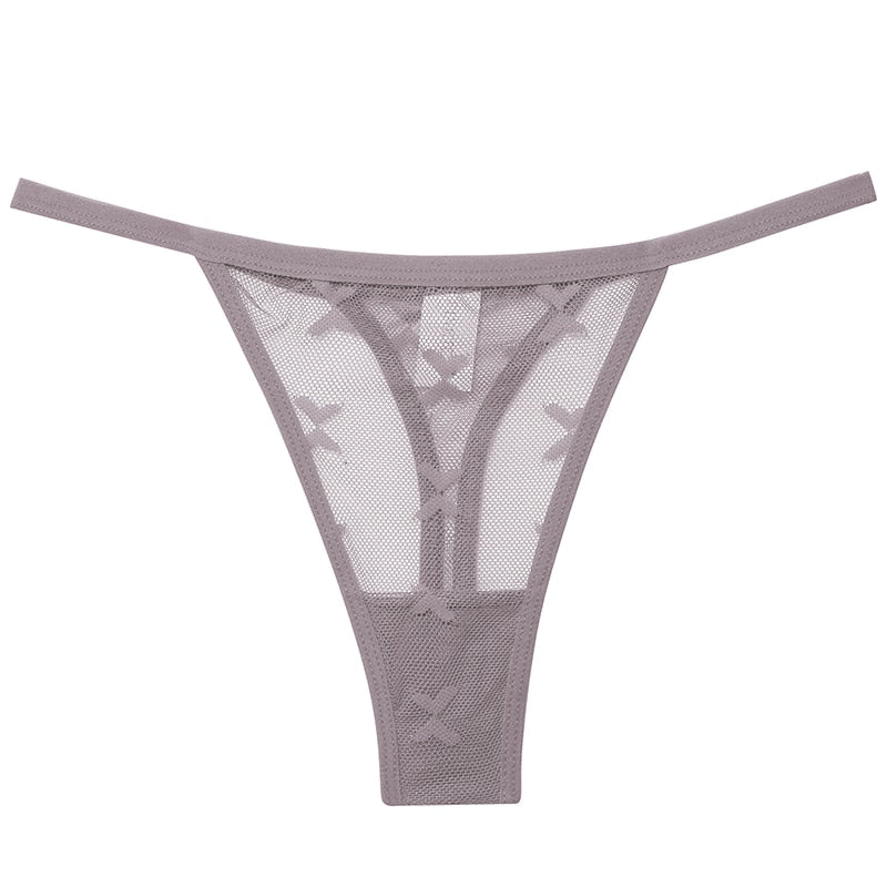 2 PCS Elegant Transparent Thong: Seamless, Breathable & Comfortable