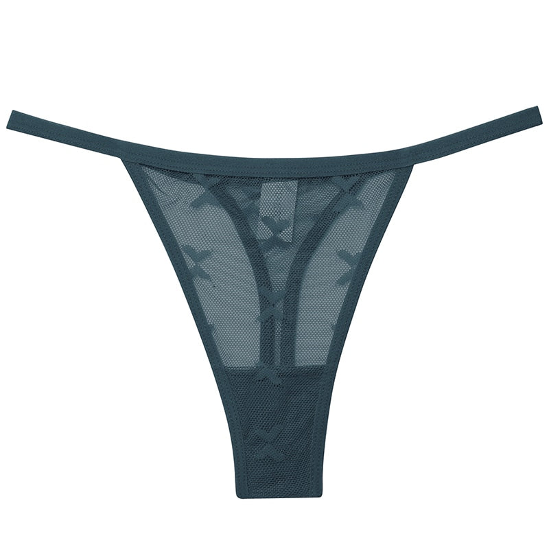 2 PCS Elegant Transparent Thong: Seamless, Breathable & Comfortable