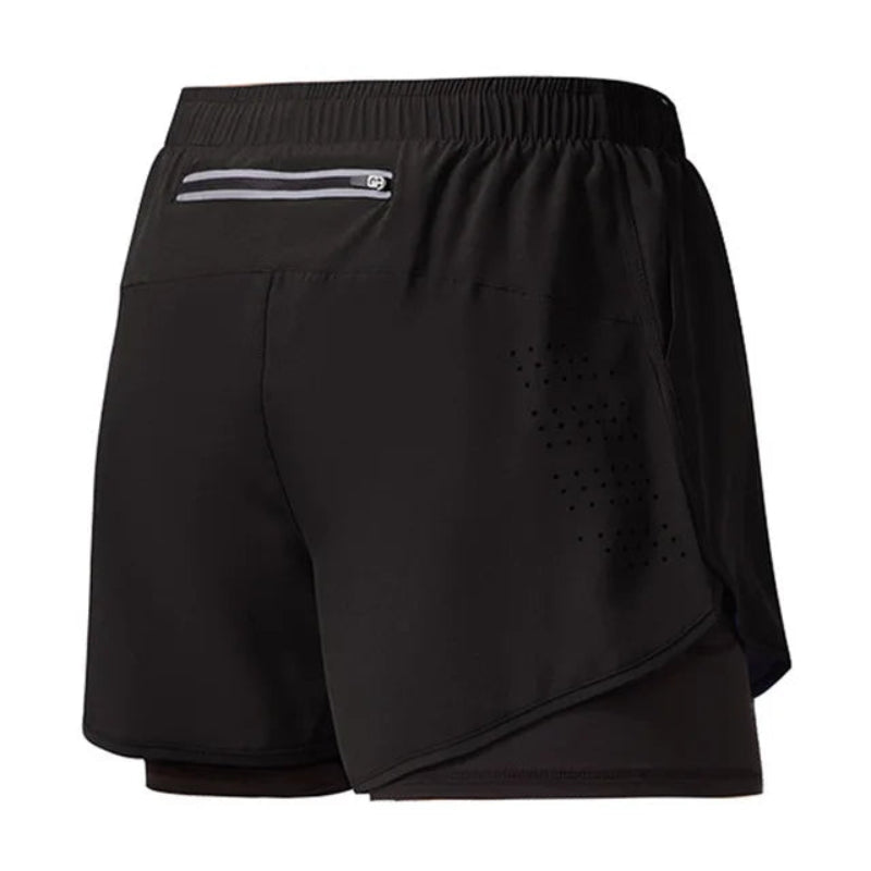 Workout Warrior: Men's Quick-Dry 2-Layer Shorts