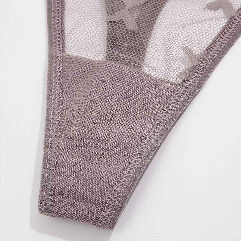 2 PCS Elegant Transparent Thong: Seamless, Breathable & Comfortable