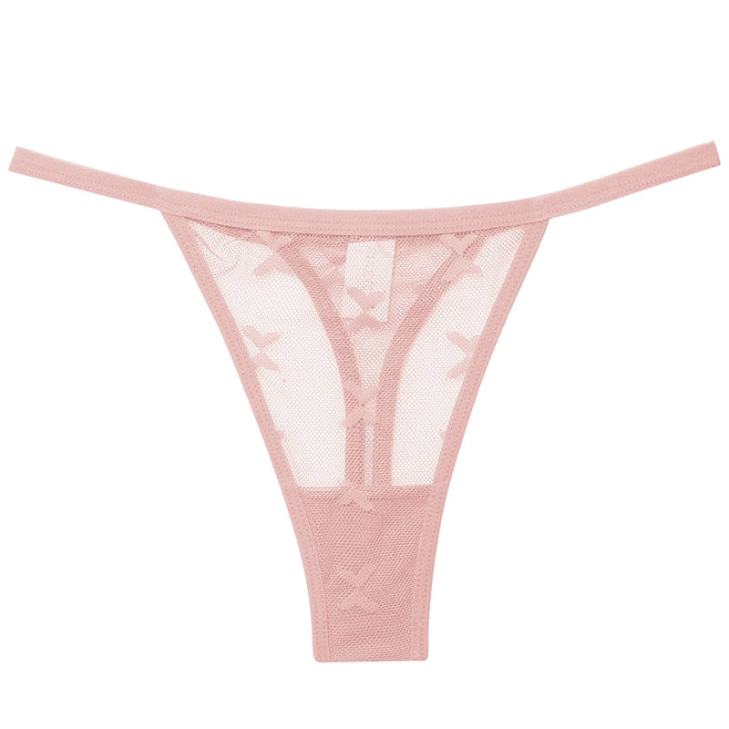 2 PCS Elegant Transparent Thong: Seamless, Breathable & Comfortable