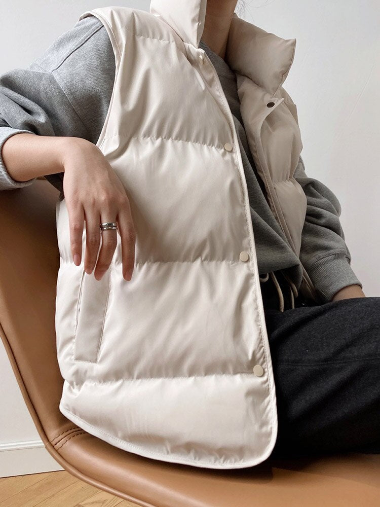A Classic & Versatile Stand Collar Vest