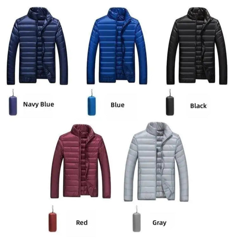 Featherlight Warmth: Men's Waterproof Down Jacket