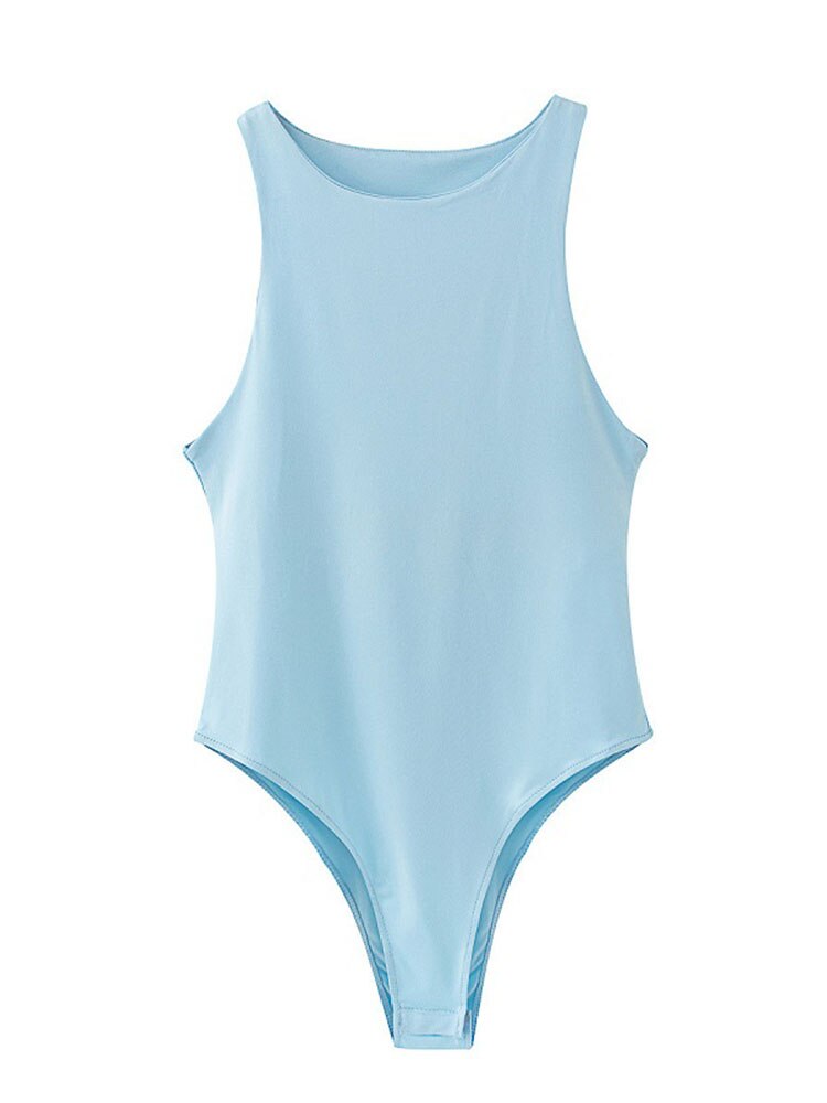 Power Play: The Alluring Solid Color Bodysuit