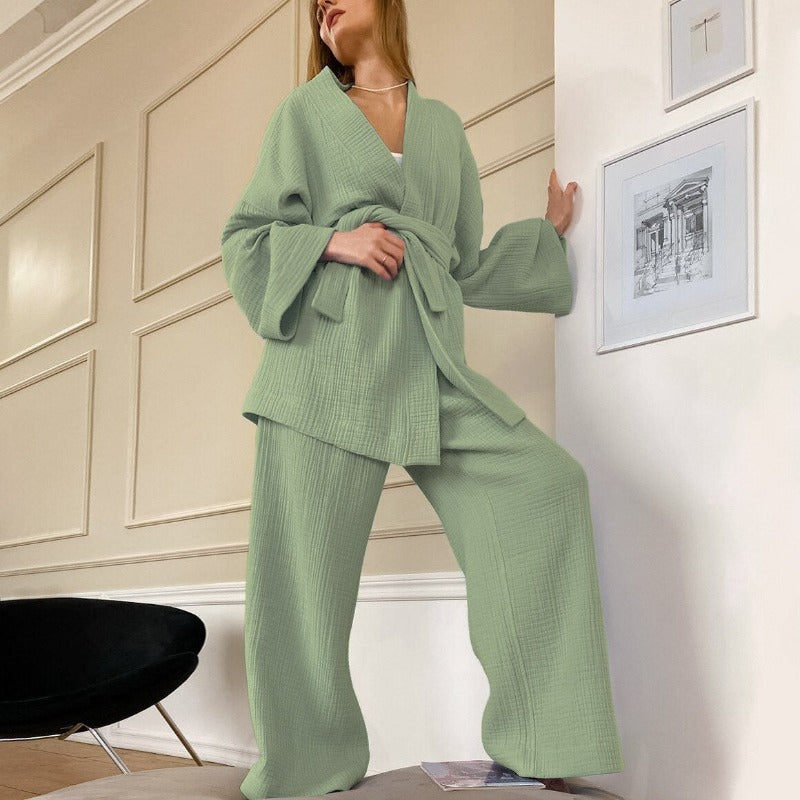 Awaken Your Inner Goddess: Luxurious 100% Cotton Kimono Pjs