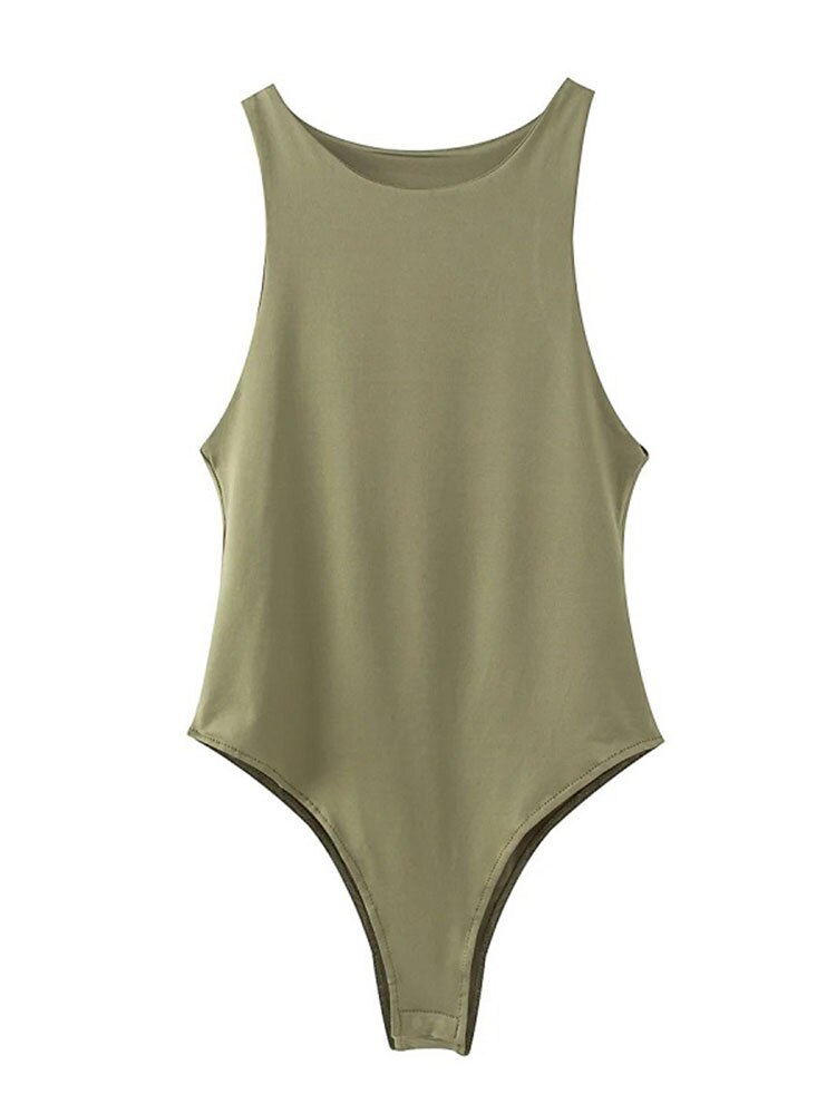 Power Play: The Alluring Solid Color Bodysuit