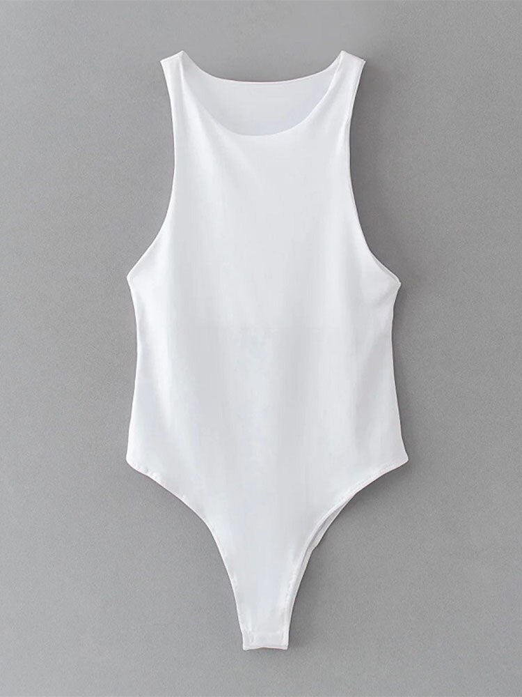 Power Play: The Alluring Solid Color Bodysuit