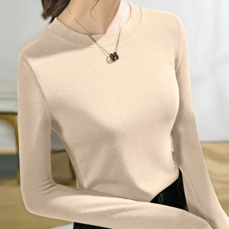 Soft & Snug: Women's Thermal Long-Sleeve Top