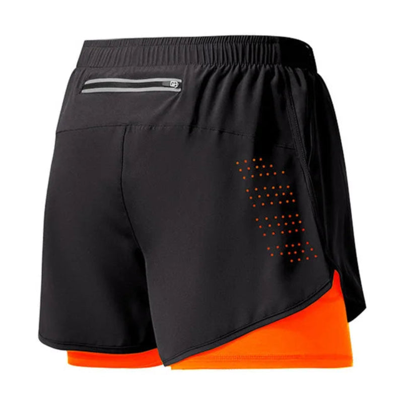 Workout Warrior: Men's Quick-Dry 2-Layer Shorts