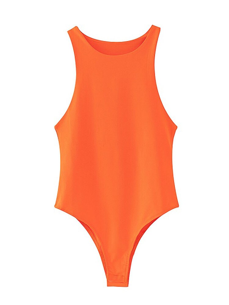 Power Play: The Alluring Solid Color Bodysuit
