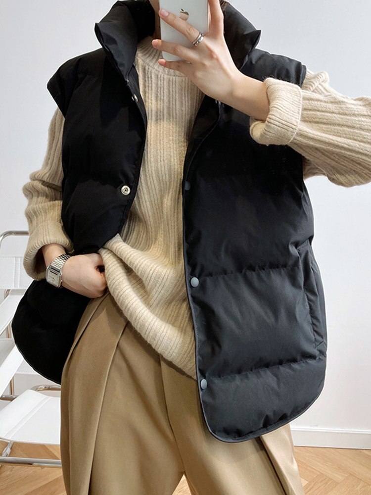 A Classic & Versatile Stand Collar Vest