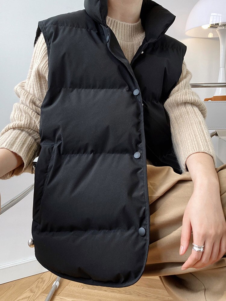 A Classic & Versatile Stand Collar Vest