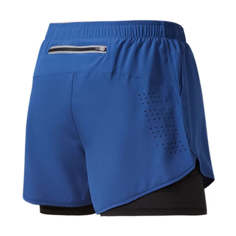 Workout Warrior: Men's Quick-Dry 2-Layer Shorts