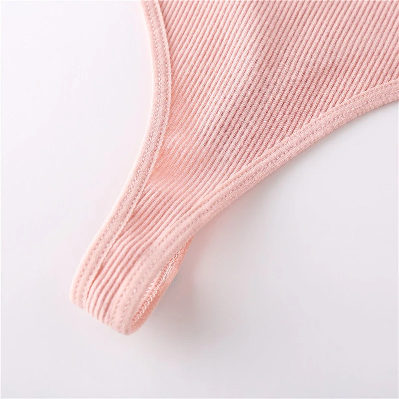 The Perfect Base: Women's Cotton G-String Thongs (Pack Of 3)