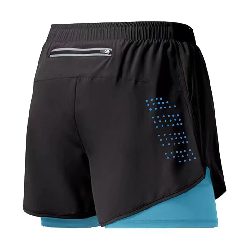 Workout Warrior: Men's Quick-Dry 2-Layer Shorts