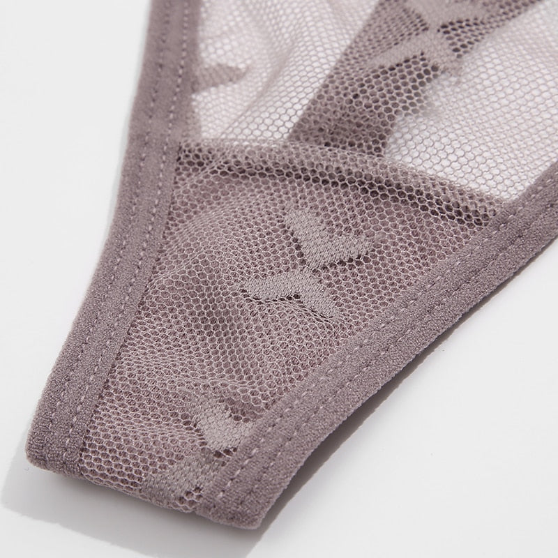 2 PCS Elegant Transparent Thong: Seamless, Breathable & Comfortable
