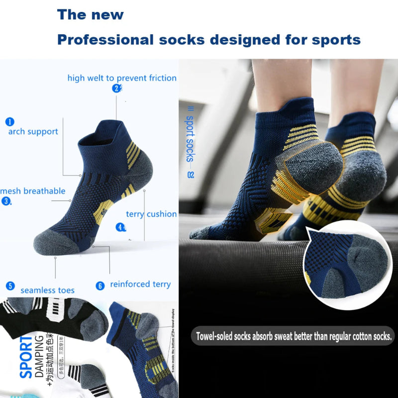 Active Comfort Socks: 3-Pack with Non-Slip Sole