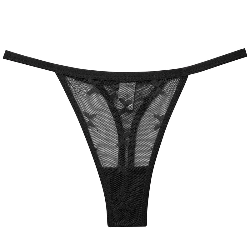 2 PCS Elegant Transparent Thong: Seamless, Breathable & Comfortable