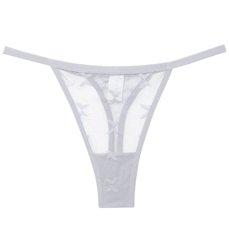 2 PCS Elegant Transparent Thong: Seamless, Breathable & Comfortable
