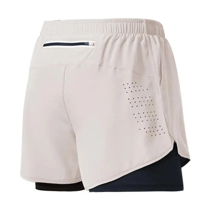 Workout Warrior: Men's Quick-Dry 2-Layer Shorts
