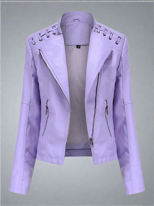 Elevated Faux Leather Jacket: For A Sleek Silhouette