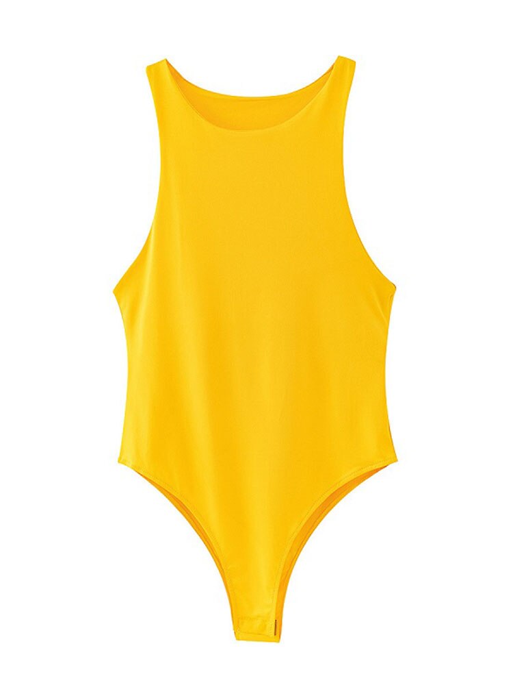 Power Play: The Alluring Solid Color Bodysuit