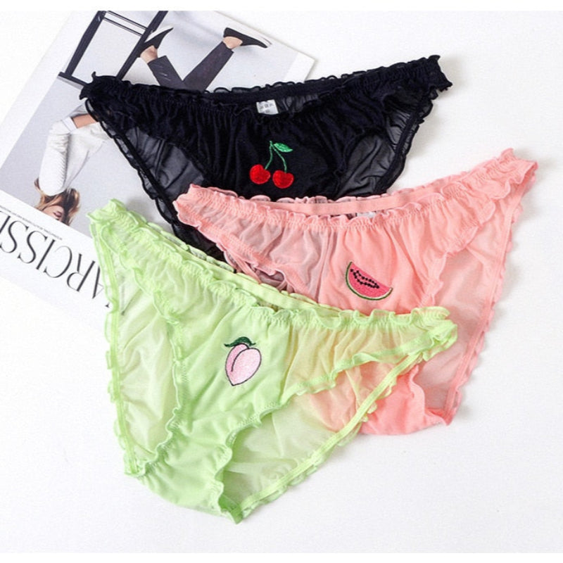 Stylish Briefs With Vibrant Fruit Prints