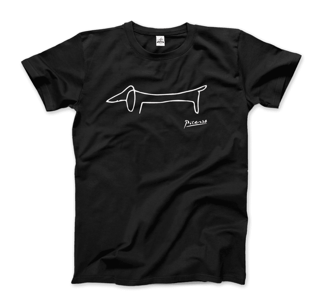 Honor Picasso's Playful Companion With This Artistic Dachshund T-Shirt