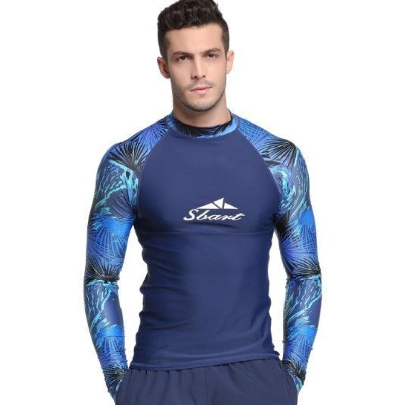 Sun-Shielded Surf: Long-Sleeve Wetsuit Top