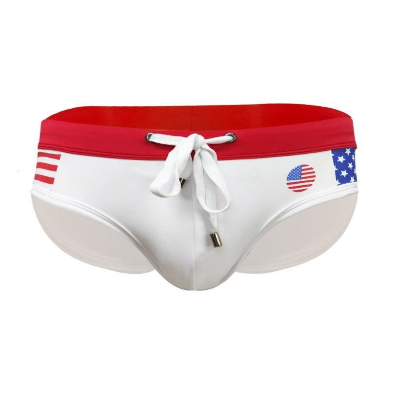 Rep Your Nation: Flag-Inspired Swim Briefs