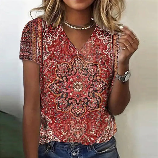 Spring In Your Step: Floral Print T-Shirt