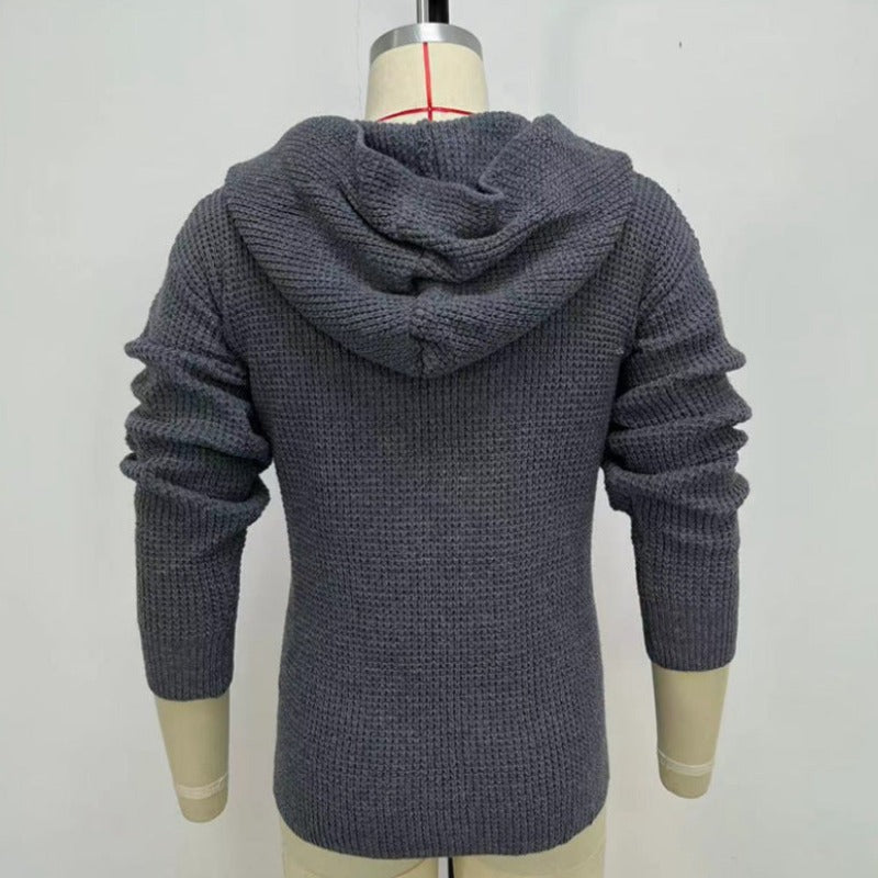 Chill Factor 100: Men's Hooded Cardigan For Maximum Vibes