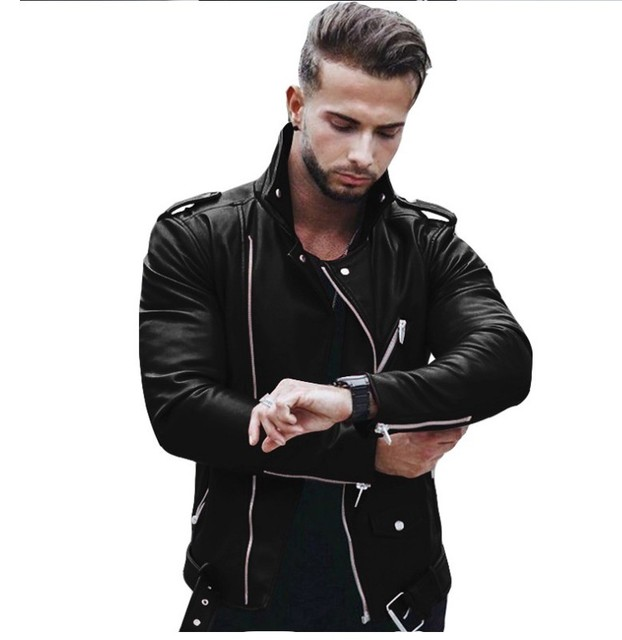 Sleek & Stylish: Slim Leather Jacket